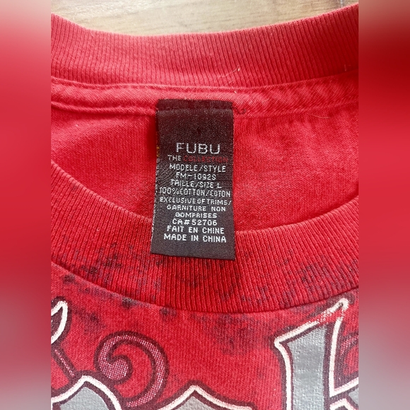 Fubu vintage y2k red kids large 12-14 - Picture 2 of 5